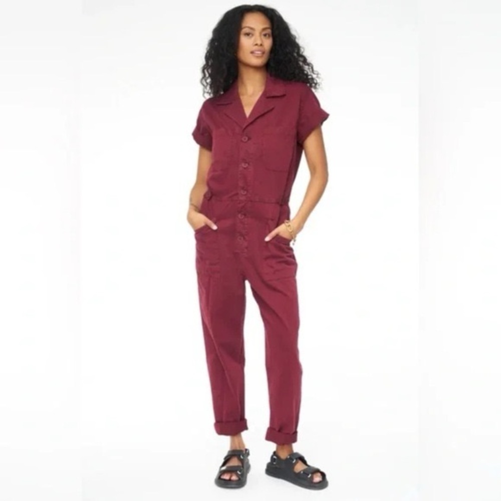 Pistola Burgundy Jumpsuit